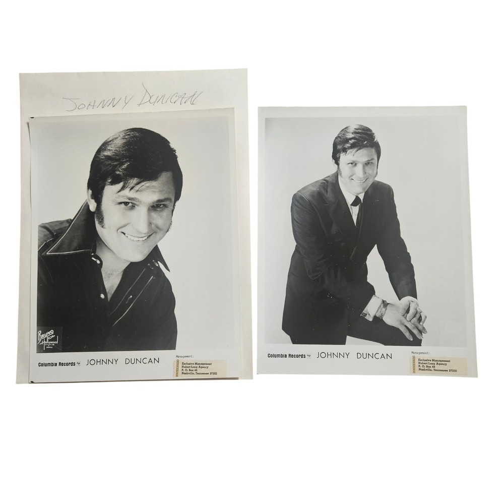 Johnny Duncan Vintage 70s Countrypolitan Music‎ Singer 8x10 Press Photos